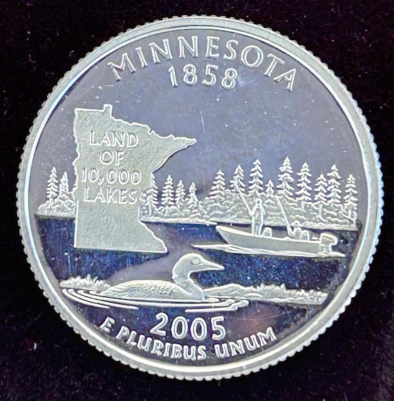 2005-S Washington Quarter Minnesota Proof 90% Silver - Etsy
