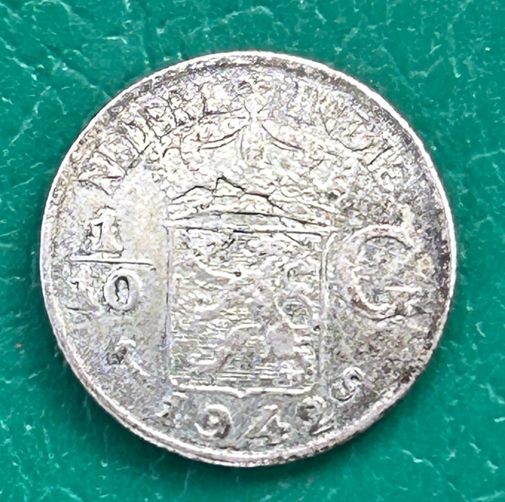 1942 オランダ領東インド 1/2 グルデン .720 銀貨 - Etsy 日本
