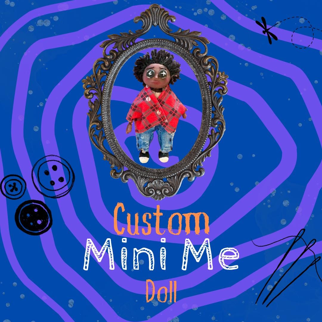 Mini me custom Coraline doll