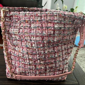 Tweed shoulder bag
