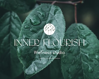 Tree Logo, Wellness Brand Logo Design | Semi Custom, Modern Branding Package (Digital Product)