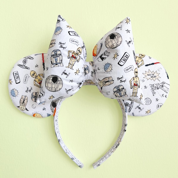 Minnie Star Wars Ear Baby Yoda Ears Mickey Star Wars Ear R2D2 Darth Vader Minnie Ears C3PO Ears Star Wars Mouse Ears Starwars ears