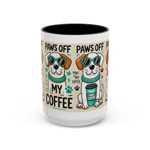Paws Off My Coffee Mug, Fun Dog with Sunglasses Design, Ideal Gift for Dog Lovers and Coffee Addicts