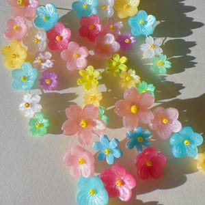 Handmade Floral Dangle Earrings: Cottagecore Fairycore Jewelry