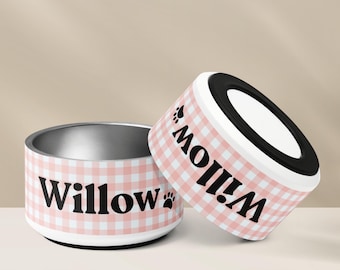 Personalized Pet Bowl, Custom Dog Bowl, Stainless Steel Pet Bowl, Personalized Dog Bowl, Pet Bowl With Name, Dog Feeder,Custom Pet Bowl Gift
