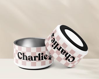 Custom Dog Bowl, Stainless Steel Pet Bowl, Personalized Dog Bowl, Custom Pet Bowl, Pet Bowl With Name, Dog Bowl With Name, Small Pet Bowl