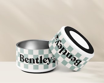 Custom Dog Bowl, Stainless Steel Pet Bowl, Personalized Dog Bowl, Custom Pet Bowl, Pet Bowl With Name, Dog Bowl With Name, Small Pet Bowl