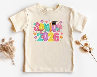Floral Senior 2026 Retro Shirt, Graduation Gift