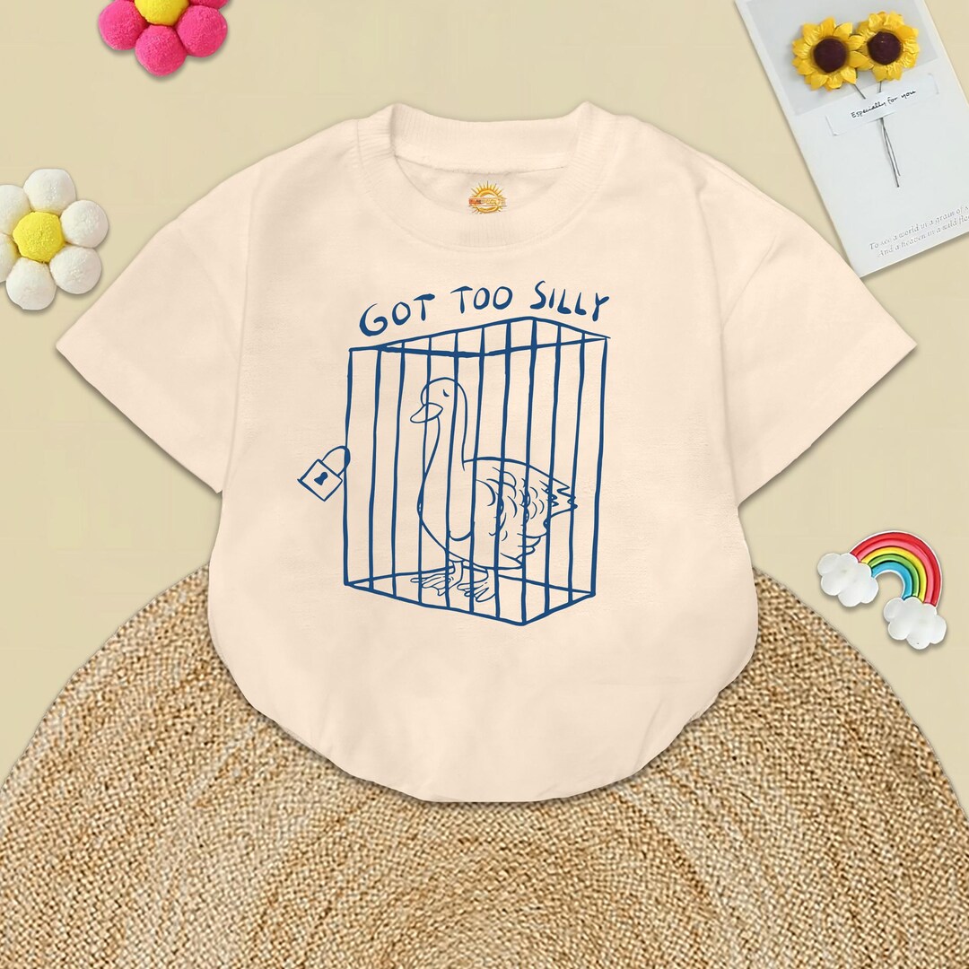 Goose on the Loose Footed Romper