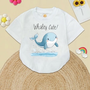 Cute Whaley  Bubble Romper,  Cute Ocean Animal Baby Bodysuit, Adorable Sea Life Toddler, Baby Shower Coming Soon Outfit, Baby Announcement