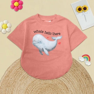 Whale Hello There Baby Bodysuit - Beluga Whale Shirt