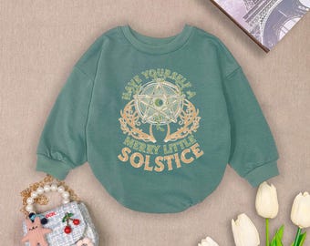 Yule Baby Romper: Winter Solstice Outfit, Witchy Newborn Gift