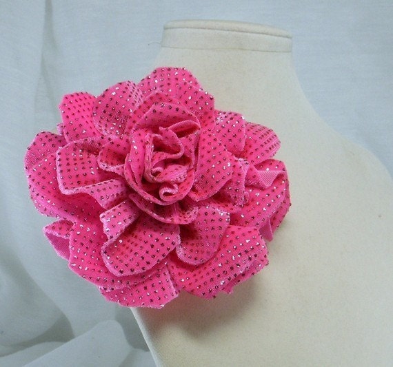 Spiral Fabric Flower Brooch Tutorial Etsy