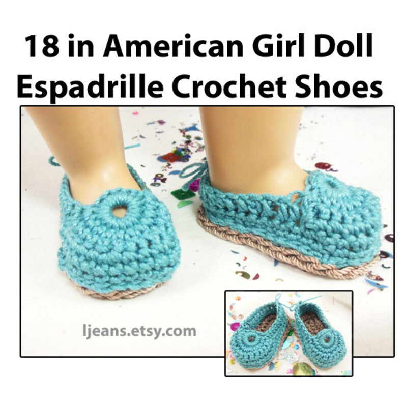 18 Inch Circle Crochet Espadrille Shoe Pattern Etsy
