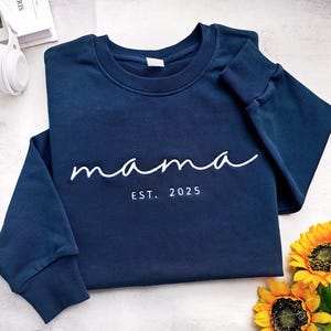 Custom Embroidered Mama Sweatshirt, Personalized Mom Hoodie With Names,Gift for Dad,Gift for Mom,Mother&#39;s day,Father&#39;s Day