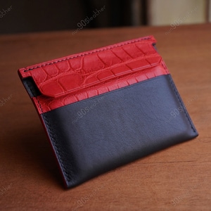 Cartera portatarjetas artesanal de primera calidad a medida - Parachute