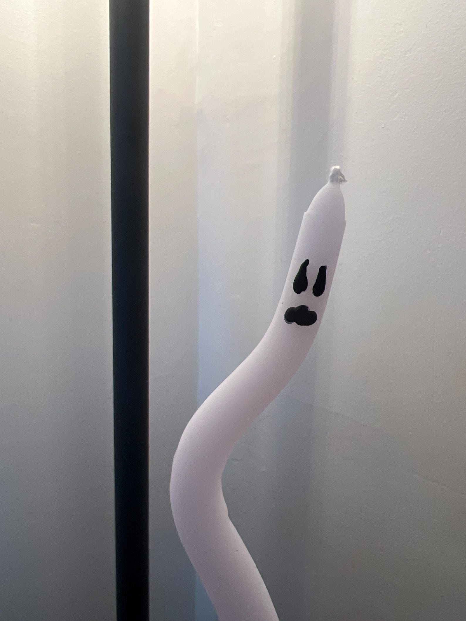 Spooky Ghost Taper Candles Etsy