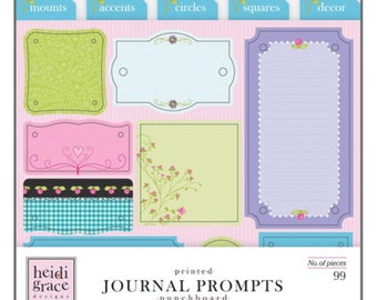 Heidi Grace Designs Punchboard Display Halloween 18 Pieces Scrapbook Craft