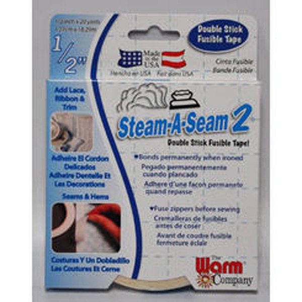 STEAM-A-SEAM 2 :  1/2"x20yard Roll of Double Stick Fusible Tape