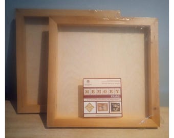 Walnut Hollow Memory Frame (Shadow Box), Large - fits 12" x 12" Scrapbooking Paper (No. 25392) - Pack of 2