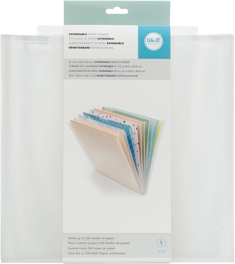 We R Memory Keepers - Expandable Paper Storage Folder for 12" X 12 ...
