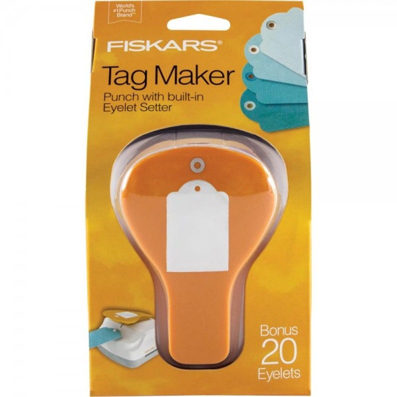 Fiskars Tag Maker Punch with Eyelet Setter Standard Style Etsy