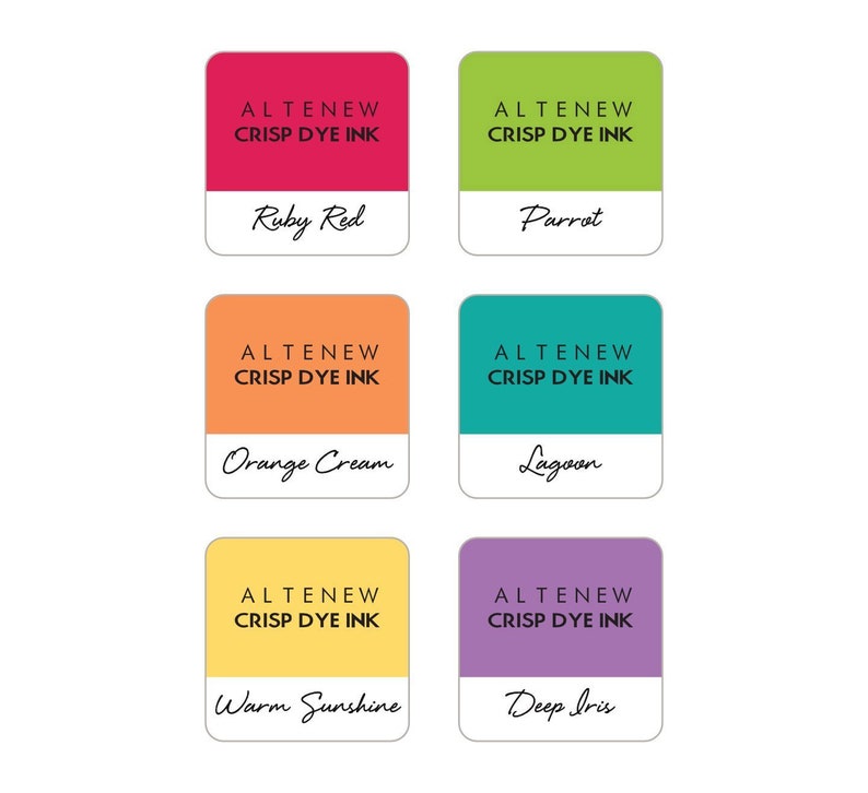 Altenew Waterbased Mini Ink Pad Set 6 Pieces Colorway Etsy