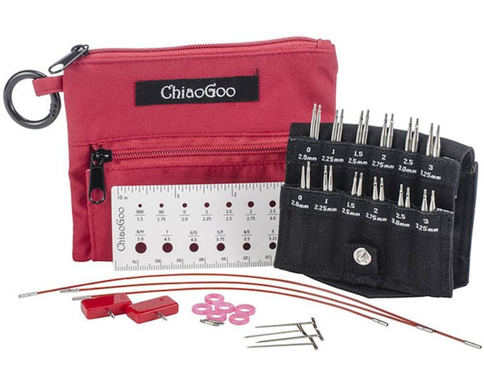 Chiaogoo Twist Steel Interchangeable Knitting Needle Set, SHORTIES 2
