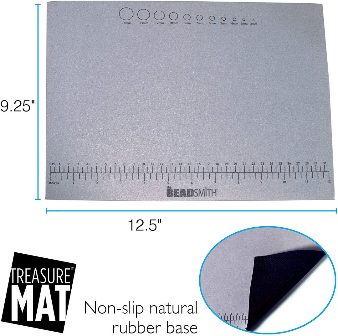 The Beadsmith Nonslip treasure Mat Rubber Base With Soft Padded