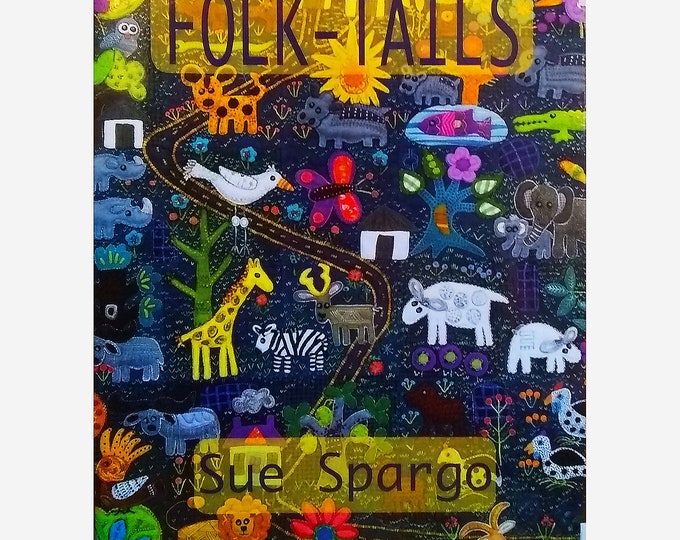 Sue Spargo Folk Tails - Libro De Patrones En Libro De Patrones Sue