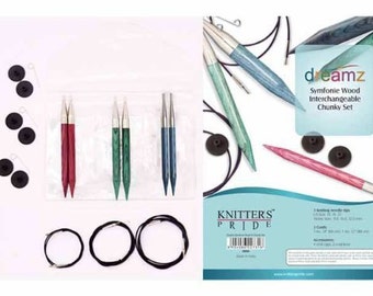 Knitter's Pride DREAMZ Interchangeable Circular Knitting Needles, CHUNKY Set ~ item #200603