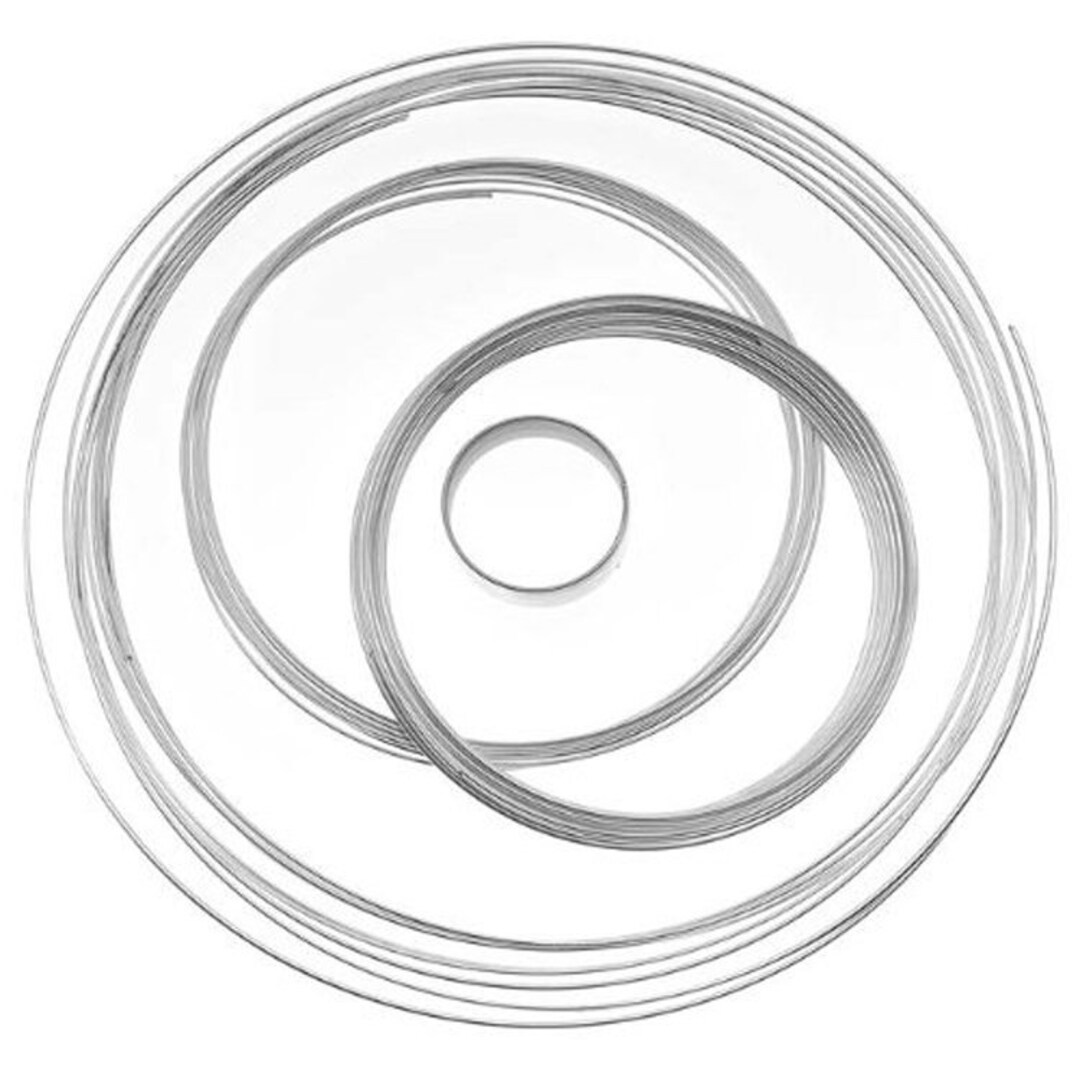 Silver Memory Wire The Beadsmith - Memory Wire Assorted Sizes (ring,bracelet, Necklace) 10 ...