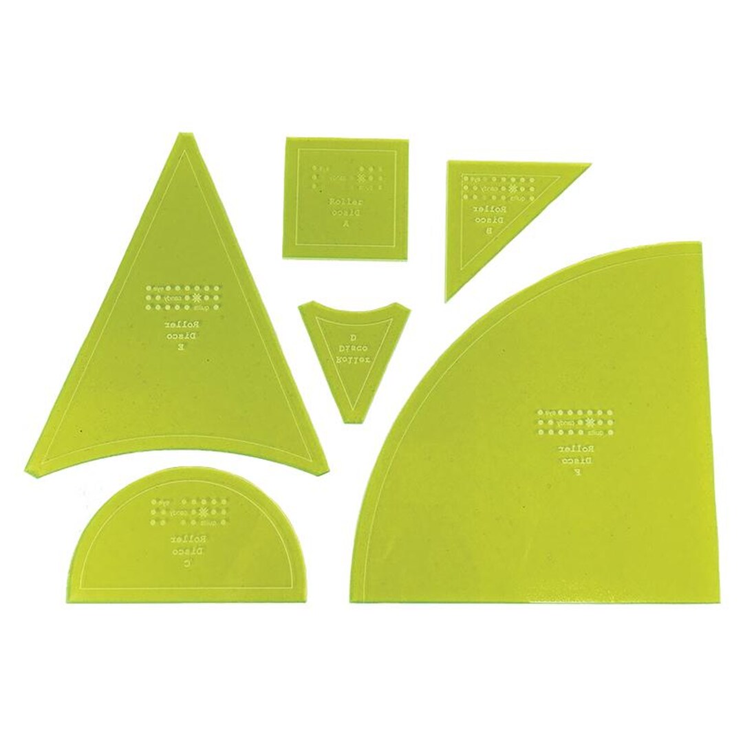 Eye Candy Quilts Acrylic Template Set for the Roller Disco Quilt ...