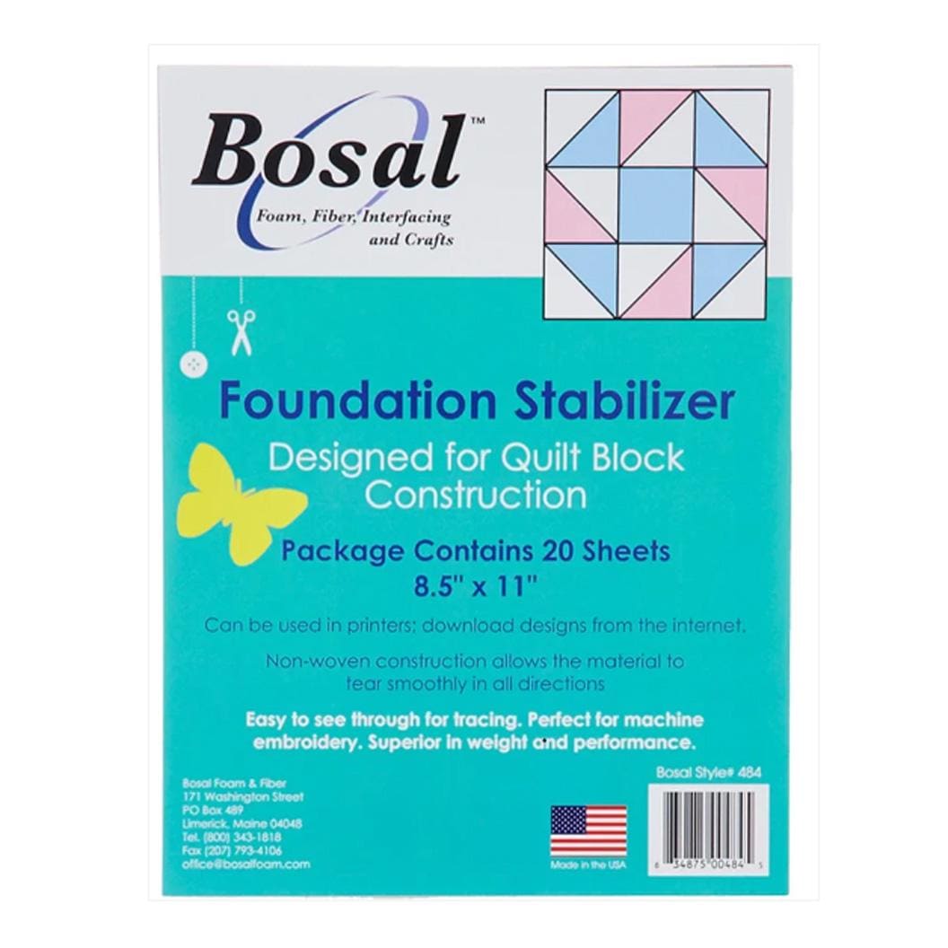 Bosal Foundation Stabilizer - Designed for Quilt Block Construction ...