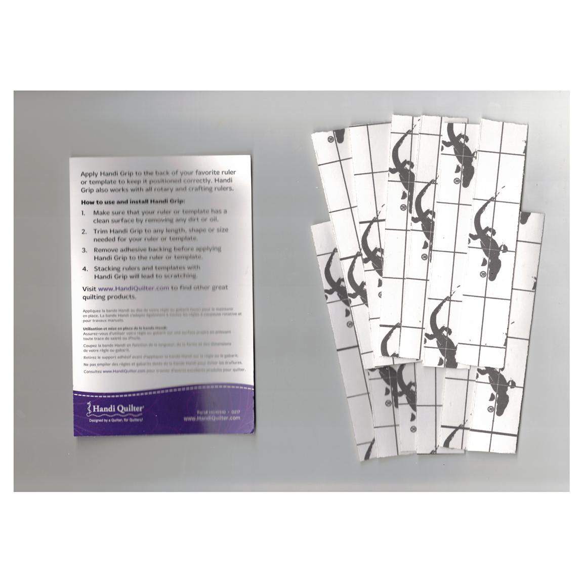HANDI GRIP Adhesive Strips: Twelve Clear 1