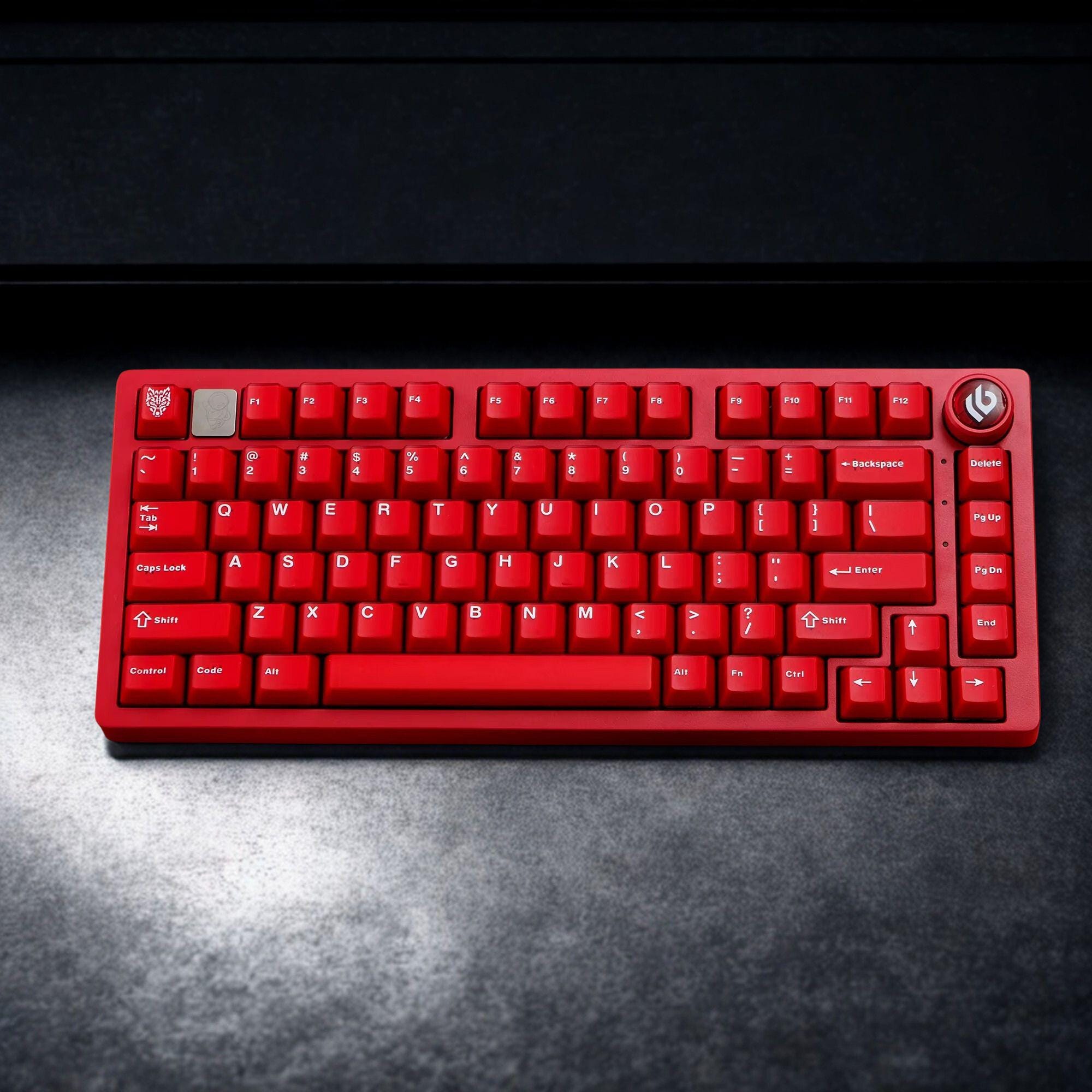 Red Keycap Set: Double-shot , Cherry Profile, Custom 114 Keys - Etsy