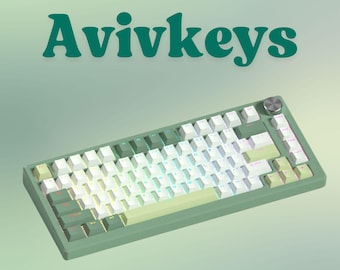 Green RGB Shine Through Keycap Set: Cherry Profile Double-Shot PBT, 140 Keys