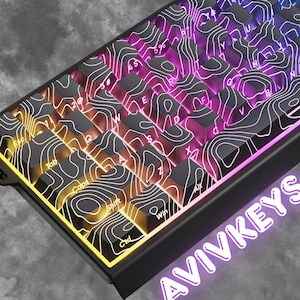 136-Key Backlit Side-Print Keycap Set, PBT Double-Shot, RGB Shine-Through Keycaps, OEM Profile, Custom keycap, Gamer keycap