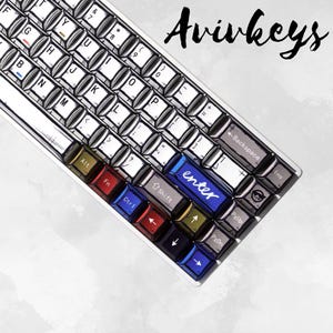 Manga Graffiti Theme Keycaps, Unique keycap, 134 keyboard keys, Cherry Profile, PBT Keycap Set, Gaming Keycaps, Kawaii Keycap, Cool Keycaps