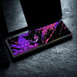 Conjunto de teclas estilo anime: retroiluminação RGB, teclas com impressão lateral transparente, teclas gamer em PBT com 136 teclas. imagem 4