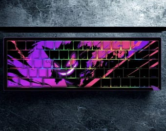 Anime Keycaps Set: RGB Backlit, Side-Print Shine Through Keycap, Gamer PBT 136 Keys
