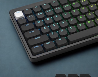 Conjunto de teclas PBT de baixo perfil: retroiluminação RGB brilhante, teclas finas