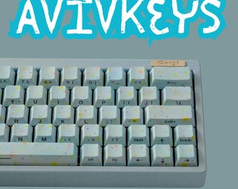 Juego de teclas PBT azul degradado: retroiluminación RGB, perfil Cherry, 135 teclas