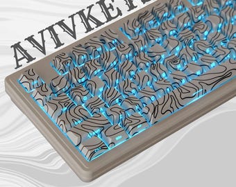 Juego de teclas PBT con brillo RGB: perfil cereza, impresión lateral retroiluminada