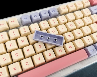Colorful Marshmallow Keycap Set: 132-Piece XDA PBT Kawaii Keycaps