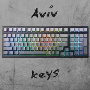 Black Keycap Set, RGB Keycaps, Side Print Keys, 136 PBT Keycaps, RGB Shine-Through, Backlit Keycaps, Custom Keycaps, Unique Keycaps