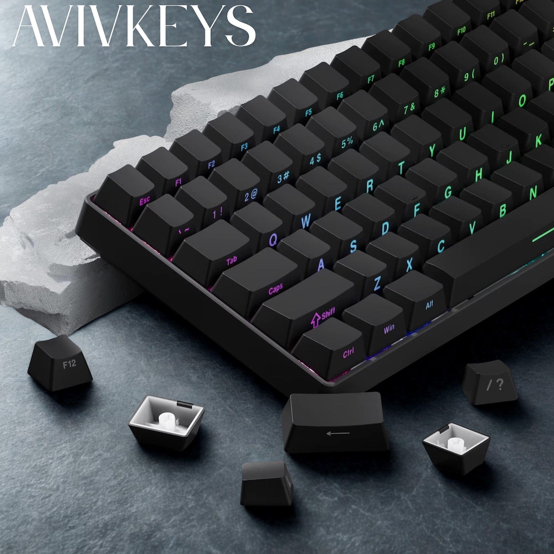 HiUM l keycaps ブラックOEM PC周辺機器 hium l keycaps black