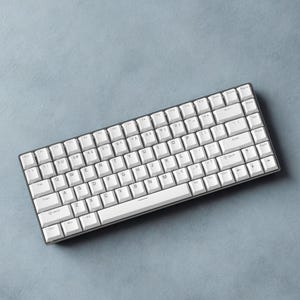 White RGB Shine-Through Keycap Set – Double-Shot PBT Cherry Profile 61/68/75/87/104