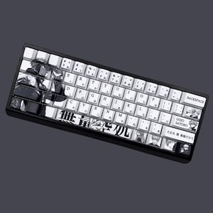 Japanese Anime Keycaps – Cherry Profile for MX Mechanical Keyboards, Cool Keycaps, Custom Keycap, Gaming Keycaps, PBT Keycaps