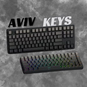 Backlit Side Print Keycap Set, Black Keycap Set, RGB Shine Through keycaps Set, 136-Key, PBT Double-Shot Keycaps, Cherry Profile
